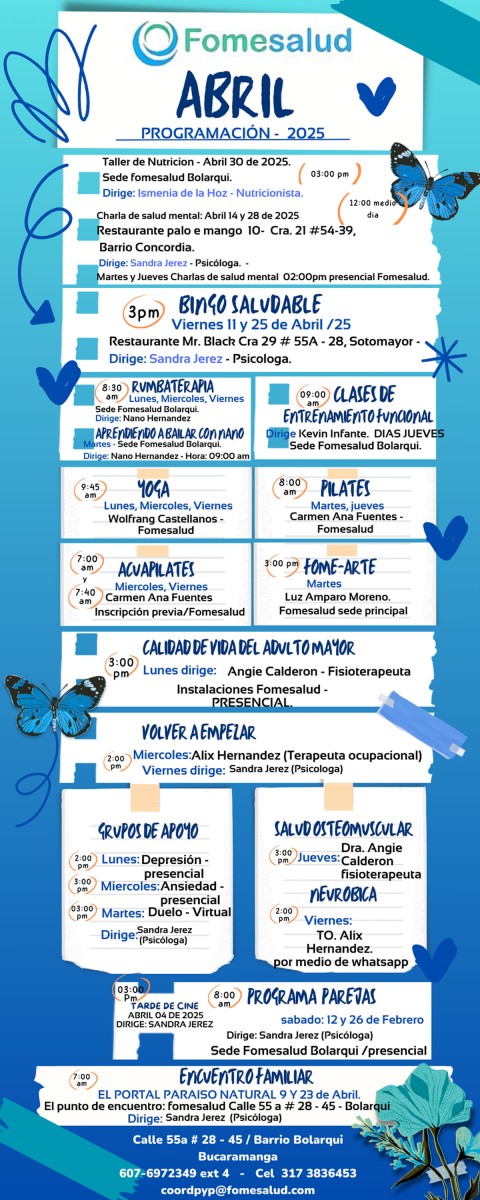 PROGRAMACION ABRIL 2025 FOMESALUD